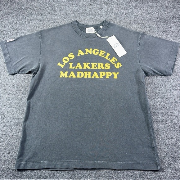 Madhappy Other - Madhappy x NBA Los Angeles Lakers Thick T Shirt Black Felt Letters NWT